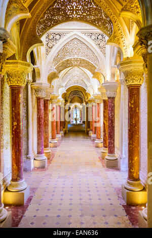 Monserrate interni del Palazzo di Sintra. Il palazzo fu completato nel 1858 per Sir Francis Cook. Foto Stock