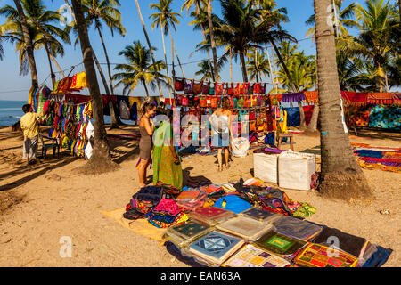 Anjuna Flea Market, Anjuna, Goa, India Foto Stock