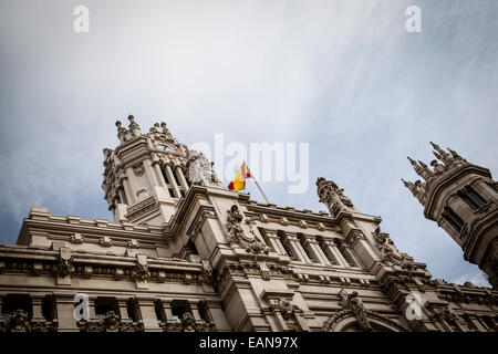 Palacio de Comunicaciones, Madrid, Spagna. Foto Stock