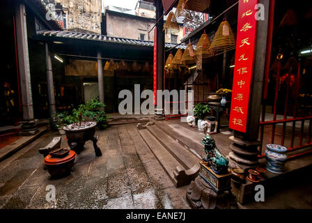 Incensi in Il Tempio A-Ma a Macao, Cina. Foto Stock