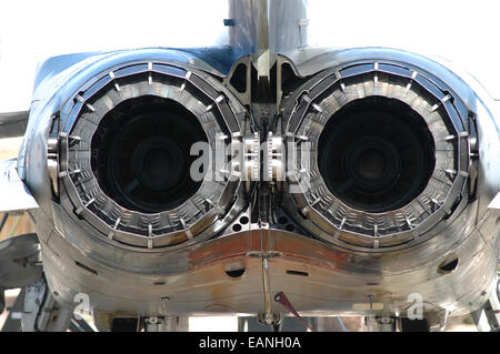 Forza Aerea Italiana aerei Tornado di scarico dei motori di close-up. Foto Stock