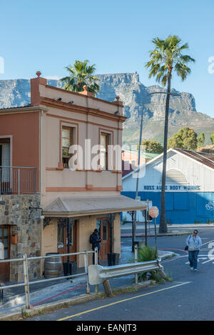 Case in Loader Street, De Waterkant distretto, Cape Town, Western Cape, Sud Africa Foto Stock