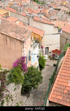 Città vecchia, Hyères, Francia Foto Stock