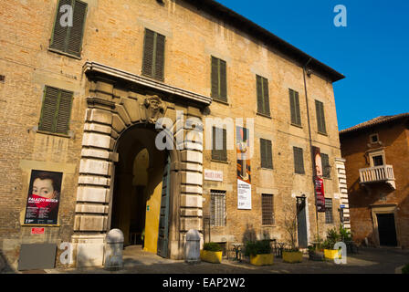 Palazzo Toschi Mosca, case Musei Civici e Museo della Ceramiche, arte e ceramica musei, Pesaro, Regione Marche, Italia Foto Stock