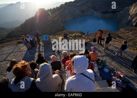 Kelimutu il cratere del lago Foto Stock