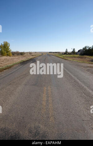 L'autostrada 34 vicino bengough Saskatchewan Canada Foto Stock