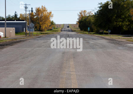 L'autostrada 34 vicino bengough Saskatchewan Canada Foto Stock