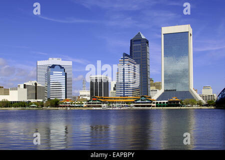 Bellissima vista di Jacksonville, Florida al St. John's River Foto Stock