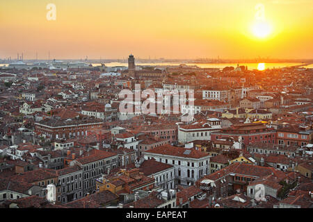 Vista di Venezia dall'alto Foto Stock