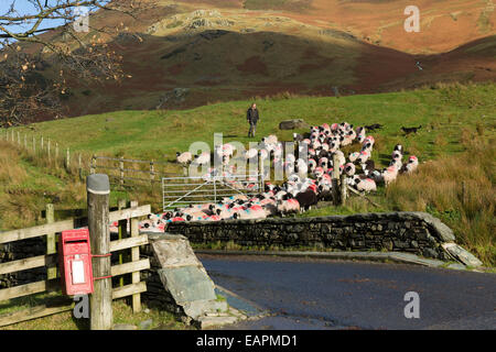 Buttermere in Cumbria, fotografata nel novembre 2014 Foto Stock