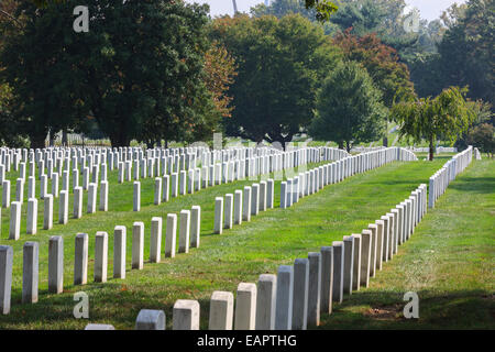 Al Cimitero Nazionale di Arlington, Virginia, Stati Uniti d'America Foto Stock