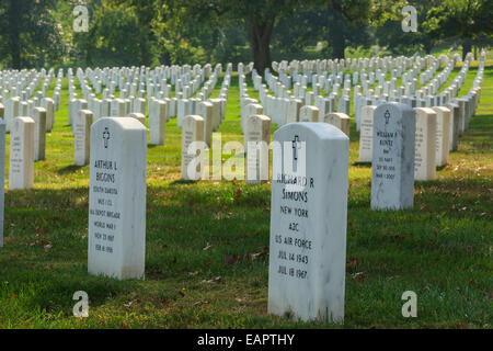 Al Cimitero Nazionale di Arlington, Virginia, Stati Uniti d'America Foto Stock