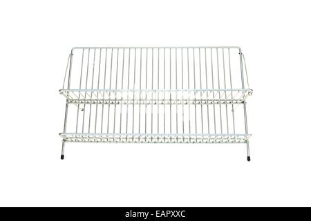 Un'immagine ravvicinata di un cestello portastoviglie Foto Stock