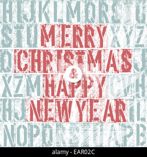 Buon Natale rilievografia Concept Foto Stock