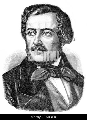 Domenico Gaetano Maria Donizetti, 1797-1848, compositore italiano, compositore operistico del Bel-Canto, Ritratto von Domenico Gaetano ma Foto Stock