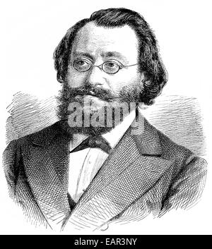 Max Christian Friedrich Bruch, 1838 - 1920, un compositore tedesco e il conduttore, Ritratto von Max Christian Friedrich Bruch, 1838 - Foto Stock