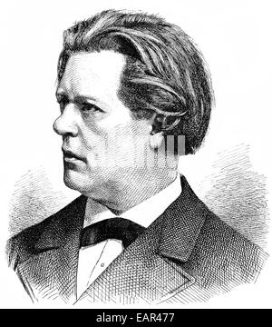 Theodor Fuerchtegott Kirchner, 1823-1903, del compositore tedesco, conduttore, organista e pianista , Portrait von Theodor Fürchtegott Ki Foto Stock