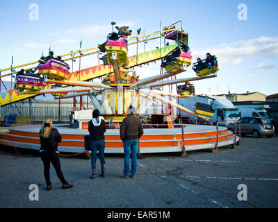 L'Italia, Inveruno, Fiera di San Martino, parco di divertimento Foto Stock