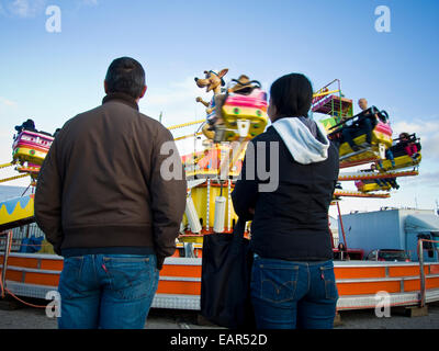 L'Italia, Inveruno, Fiera di San Martino, parco di divertimento Foto Stock