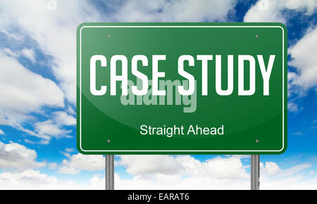 Caso di studio sull'autostrada Signpost. Foto Stock