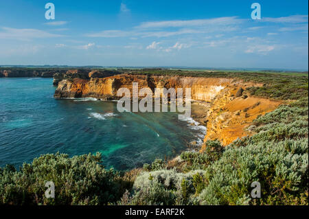 Bay of Islands formazioni rocciose lungo la Great Ocean Road, Victoria, Australia Foto Stock