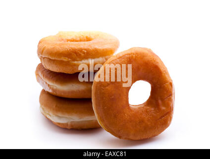 Bagel isolati su sfondo bianco Foto Stock