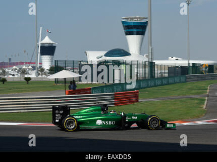 Abu Dhabi, negli Emirati Arabi Uniti. Xx Novembre, 2014. Kamui Kobayashi, Caterham Team, GP di Formula 1, Abu Dhabi Yas Marina Circuit VAE, 21.11.2014. Credito: dpa picture alliance/Alamy Live News Foto Stock