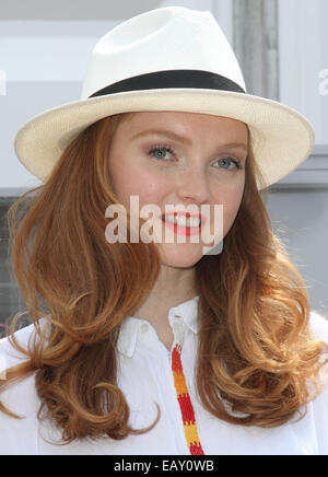 RHS Chelsea Flower Show VIP e premere giorno nella motivazione della Royal Chelsea Hospital di Londra con: Lily Cole dove: Londra, Regno Unito quando: 19 Maggio 2014 Foto Stock