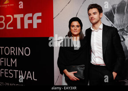 Torino, Italia. Xxi Nov, 2014. Emilie Verhamme (regista e scrittore) sul tappeto rosso in apertura della trentaduesima Torino Film Festival. Credito: Elena Aquila/Pacific Press/Alamy Live News Foto Stock