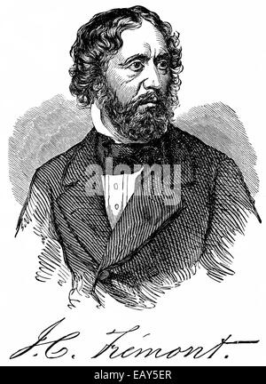 John Charles Frémont o Fremont, 1813 - 1890, un americano ufficiale militare, explorer e uomo politico, John Charles Frémont oder Foto Stock
