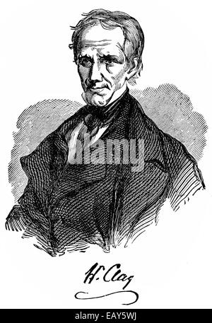 Henry Clay, Sr., 1777 - 1852, un avvocato americano, politico, Henry Clay, Sr., 1777 - 1852, ein US-amerikanischer Pflanzer und P Foto Stock