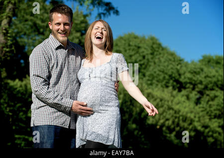 Giovane la gravidanza Foto Stock