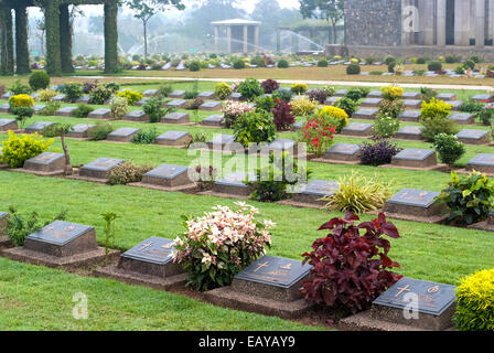 Htauk Kyant cimitero di guerra è il più grande dei tre cimiteri di guerra in Myanmar Foto Stock