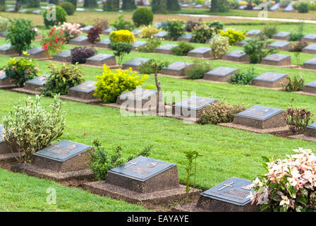 Htauk Kyant cimitero di guerra è il più grande dei tre cimiteri di guerra in Myanmar Foto Stock