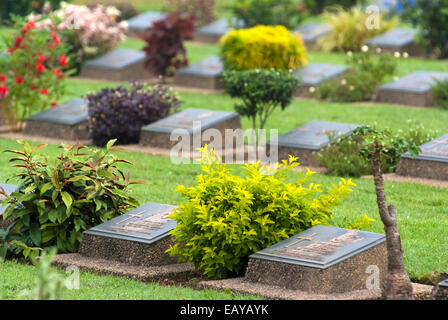 Htauk Kyant cimitero di guerra è il più grande dei tre cimiteri di guerra in Myanmar Foto Stock