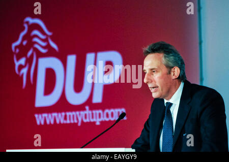 Belfast, Irlanda del Nord. 22 Novembre, 2014. MP per North Antrim, Ian Paisley Jr, al 2014 Conferenza DUP Credit: stephen Barnes/Alamy Live News Foto Stock