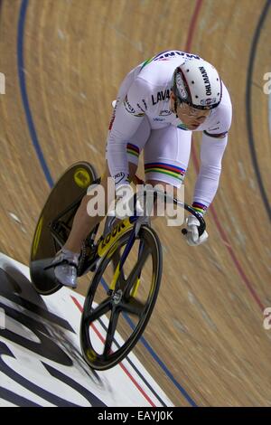 Manchester, Regno Unito. 22 Novembre, 2014. Serie di giri in bicicletta. Francois Pervis. Credito: Azione Sport Plus/Alamy Live News Foto Stock