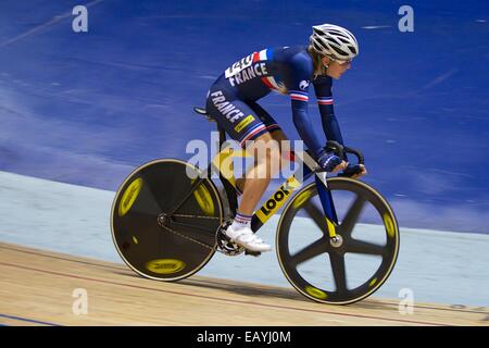 Manchester, Regno Unito. 22 Novembre, 2014. Serie di giri in bicicletta. Soline Lamboley. Credito: Azione Sport Plus/Alamy Live News Foto Stock