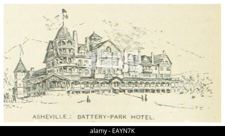 US-NC(1891) p652 ASHEVILLE, BATTERY PARK HOTEL Foto Stock