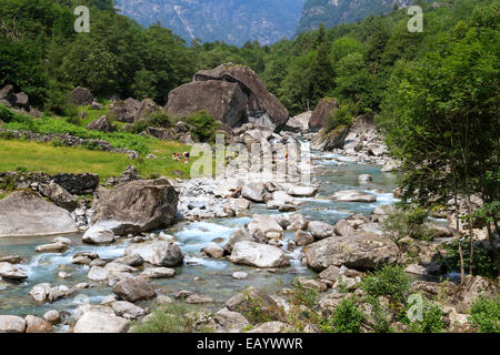 Val Bavona, Ticino, Svizzera Foto Stock