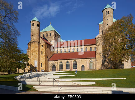 St Michaels chiesa in Hildesheim, Germania Foto Stock