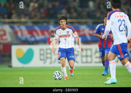 Ajinomoto Stadium, Tokyo, Giappone. 22 Novembre, 2014. Tatsuya Tanaka (Albirex), 22 novembre 2014 - Calcetto : 2014 J.League Division 1 tra F.C. Tokyo 1-3 Albirex Niigata a Ajinomoto Stadium, Tokyo, Giappone. © YUTAKA AFLO/sport/Alamy Live News Foto Stock