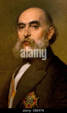 Ritratto di José Amador de los Rios (1818-1878) Madrazo y Kuntz, Federico 1815 - 1894 Italia Italiano Foto Stock