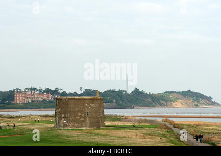 Martello Tower Felixstowe Ferry Suffolk REGNO UNITO Foto Stock