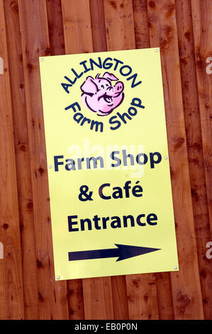 Allington Farm Shop, Chippenham, Wiltshire, Regno Unito Foto Stock