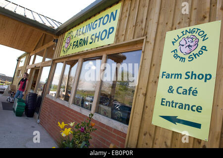 Allington Farm Shop, Chippenham, Wiltshire, Regno Unito Foto Stock