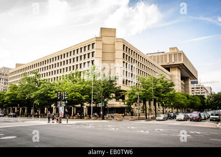 La sede centrale di FBI, J. Edgar Hoover Building, 935 Pennsylvania Avenue NW, Washington DC Foto Stock