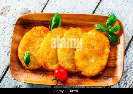 Frittelle di patate Foto Stock