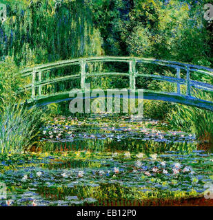 Ninfee e il ponte Giapponese, 1897-99 Claude Monet Foto Stock