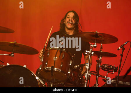 Birmingham, Regno Unito. 24 Novembre, 2014. American rock band di inno Gaslight eseguire live a Birmingham O2 Academy come parte del loro tour a sostegno del loro album 2014 rilasciare farti male Credito: Simon Newbury/Alamy Live News Foto Stock